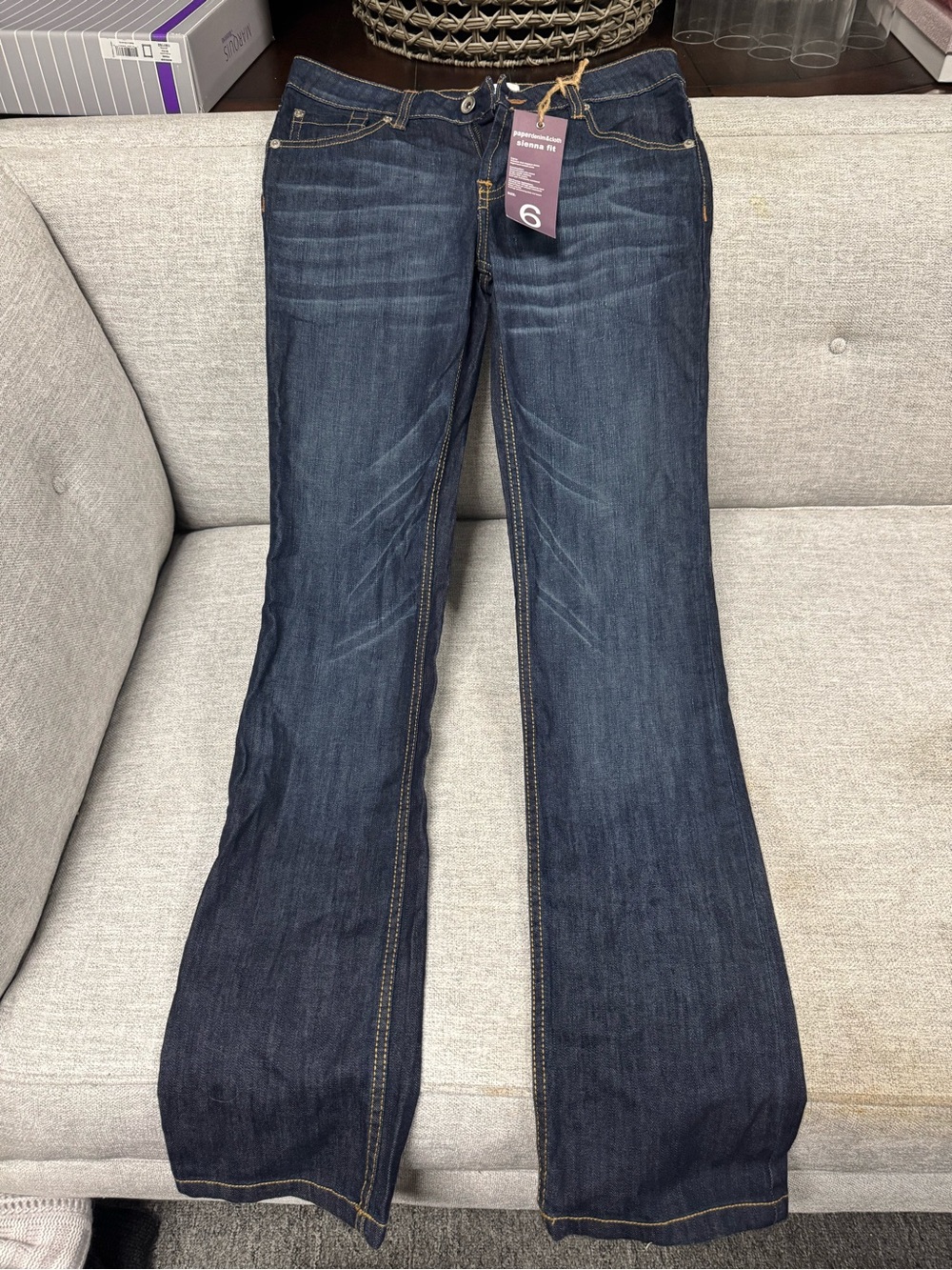 Paper Denim & Cloth Dark Blue Bootcut Jeans